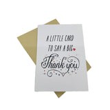 Thank You Card With Envelope Handwritten Appreciation Card - Thank You Note For Teachers, Business, Graduation, Holidays, Christmas A Littlecard To Say A Big Thankyou
