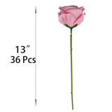 Fake Flower Heads For Craft,3.3'' Light Pink Rose Heads Artificial Flowers,36 Pcs Silk Rose Heads Bulk,Satin Rose Heads With Stems For Diy Flower Well,Crafts Bouquest (36, Pink)