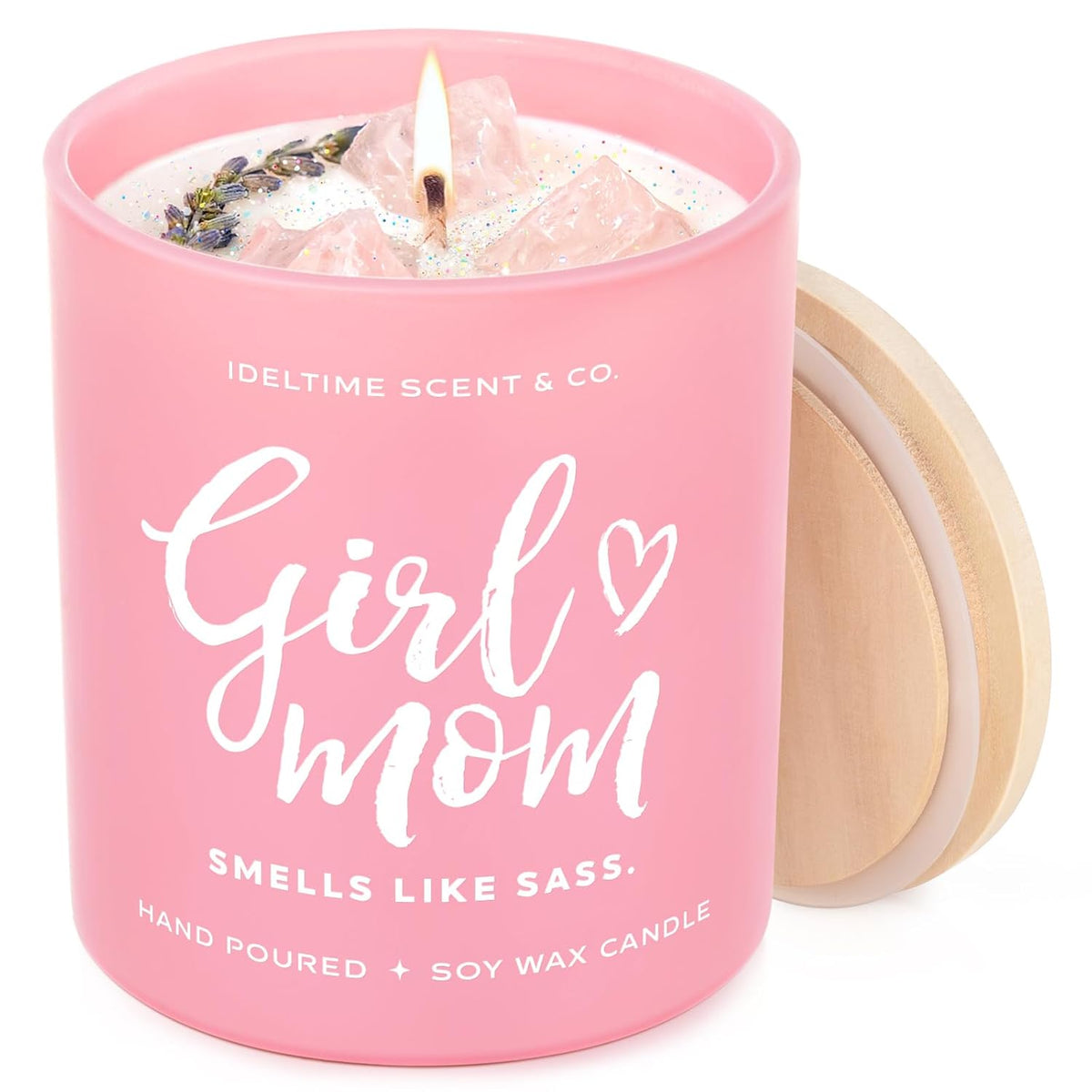 Girl Mom Gifts, New Mom Essentials Candle 10Oz, Funny Christmas Birthday Gifts For Moms From Daughter, New Girl Mama Gift For Women After Birth, Natural Soy Wax Scented Candles For Relaxing