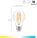 60W A19 Tunable White Filament LED Smart Bulb E26 Matter Compatible 1 Pack