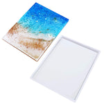 Silicone Tray Molds For Epoxy Resin, Large Epoxy Resin Casting Mold For Diy Crafts Serving Board