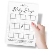 Baby Shower Game Set - 4 Games And Activities For 30 Guests, Includes Bingo, Price Is Right, Storybook Title Guessing, And Mommy-To-Be Trivia, Modern Minimalist Design For Boy Or Girl