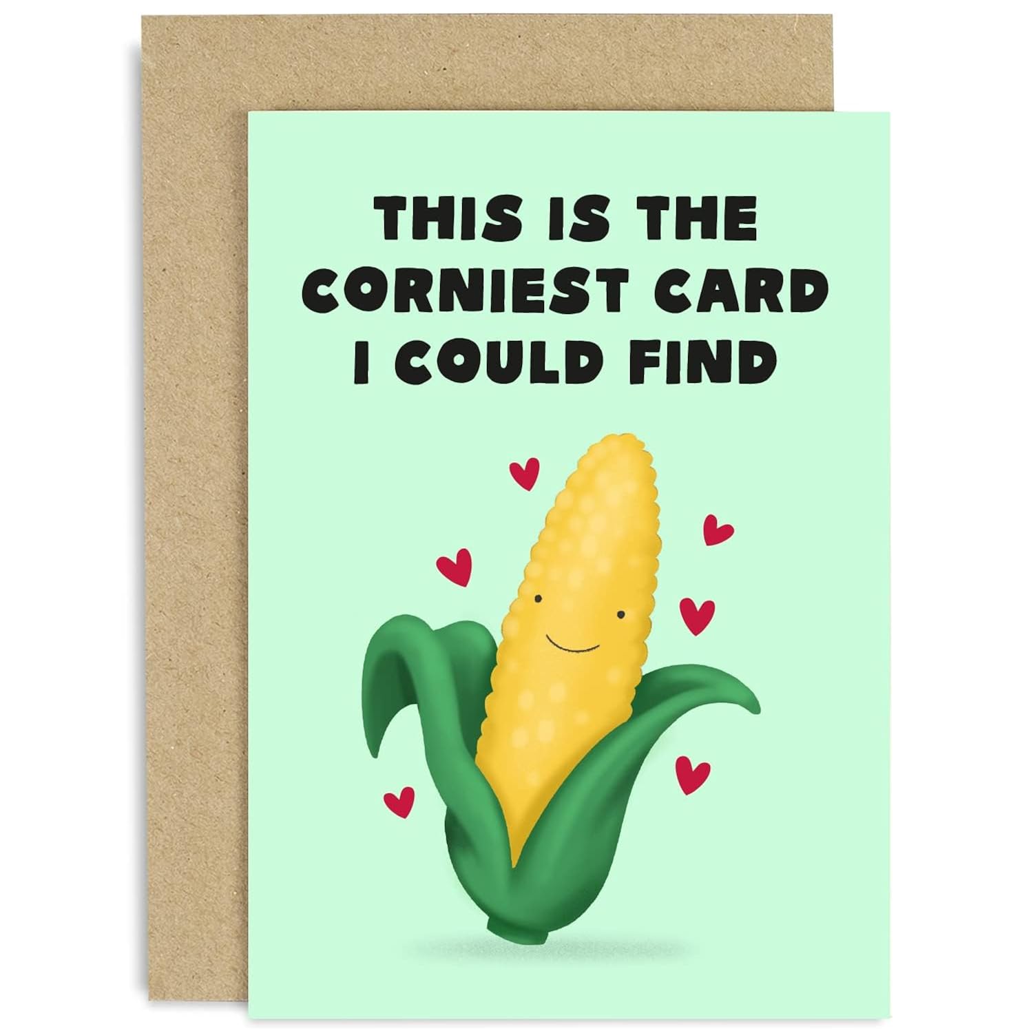 Old English Co. Funny Corniest Card I Could Find Anniversary Card - Cute Corny Valentine'S Day Card For Wife Husband Boyfriend Girlfriend | Blank Inside With Envelope