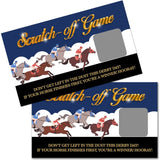 50 Pack Horse Race Scratch Off Cards, Kentucky Horse Derby Scratch Game For Birthday Party, Kentucky Derby Themed Party Supplies, Racing Raffle Tickets Lottery Game For Baby Shower Group Game