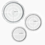 Set Of 3 Round Tray Molds - 11'', 8'', 6'' Resin & Silicone Tray Molds With Edges & Sides For Resin Casting