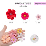 200Pcs Mini Faux Flower Heads Artificial Flower Heads Small Silk Flower Fake Daisy Peony Flowers For Craft Garland Wedding Party Supply Home Decoration