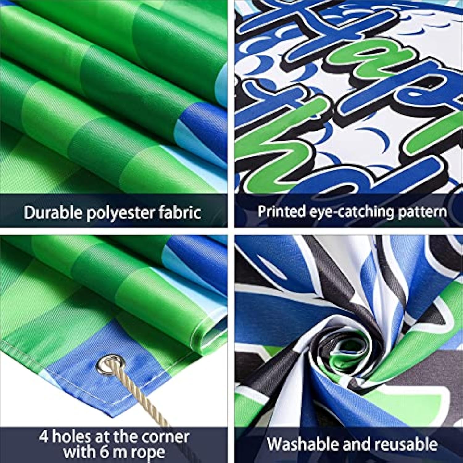 Golf Birthday Party Backdrop Banner – 73x43in, Sports Theme for Men