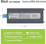 Replacement Laptop Battery for Panasonic Toughbook CF 19 MK1 through MK8 CF VZSU48 10 65V 58Wh