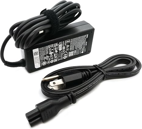 Dell 65W Laptop Charger 4.5mm Tip AC Adapter Black for Latitude 3320 3330 3340 3420 3430 3440 3450 3520 3530 3540 DA65NM191 Power Supply