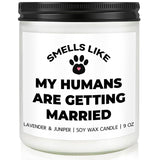 Personalized Wedding Gifts For Newlyweds, Bridal Shower Gifts For Bride To Be & Groom, Funny Engagement Gift For Couples, Bachelorette Bachelor Party Gift Idea, Wedding Candle For Cat Lovers & Dog Mom