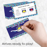 Big Dot of Happiness Making Waves - Swim Team - Swimming Party or Birthday Party Game Scratch Off Cards - 22 Count