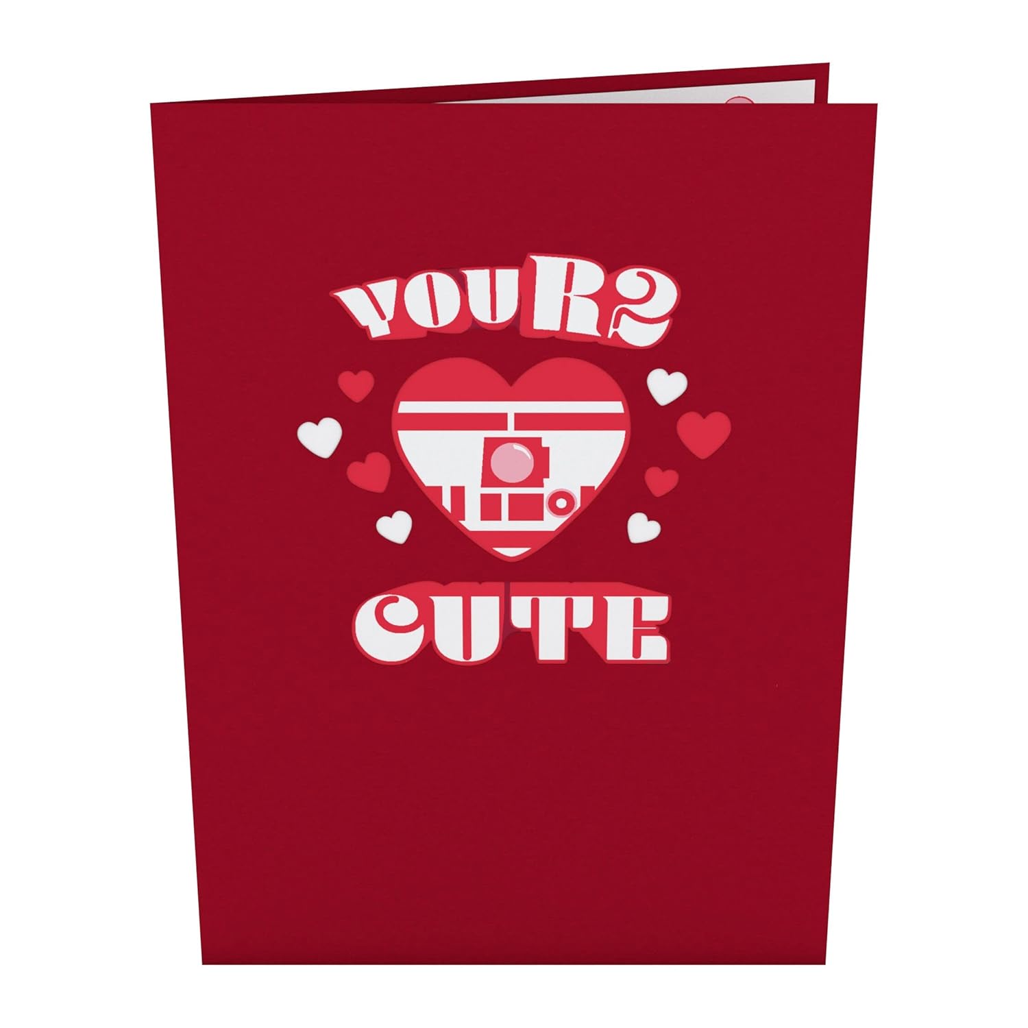 Valentines Day Card For Her, Him - 3D Star Wars Greeting Pop-Up Cards - Your2 Cute - 5" X 7" - Blank Notecard & Envelope Included