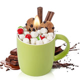Hot Cocoa Mug Candle, Valentine’S Day Candle Gift For Her, 12.5Oz Chocolate & Creamy Marshmallow Soy Wax For Home Décor, Romantic Gifts For Women Girlfriend Wife Couples
