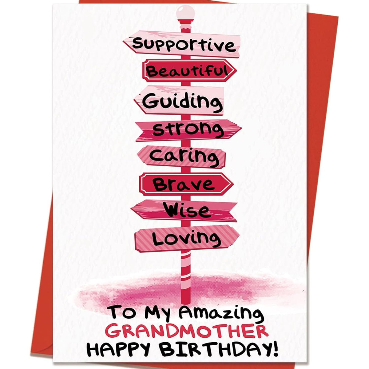 Grandma Birthday Card | Happy Birthday Grandmother Gifts Cards Form Grandchildren
