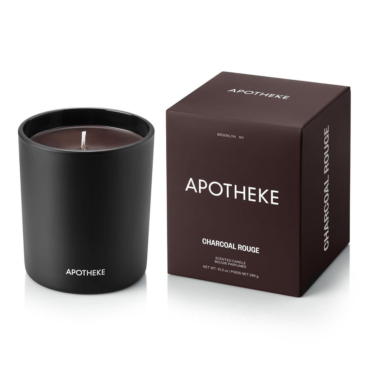 Signature Scented Candles For Home, Charcoal Rouge - 10.5 Oz - Soy Wax, Non Toxic, Large Jar Black - Luxury Candle Gifts For Women & Men - Birch Wood, Elemi, Damask Rose, And Smoke