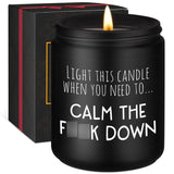 Calming Candle, Stress Relief Gifts For Women, Relaxing Gifts For Men, People - Anxiety Relief Items - Valentines Day, Calm Down, Birthday Funny Aromatherapy Candles For Women Friend Coworker