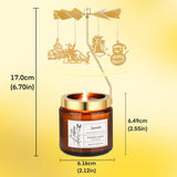 Unique Birthday Gifts For Women, Valentines Day Candles For Women, Rotatable Scented Candle For Anniversary,Mothers Day Gift From Daughter Son Sister (Christmas)