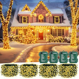 Christmas Lights Battery Operated, 4 Pack Total 66 Ft 200 Led Battery Powered Fairy Lights With Timer,8 Mode, Waterproof