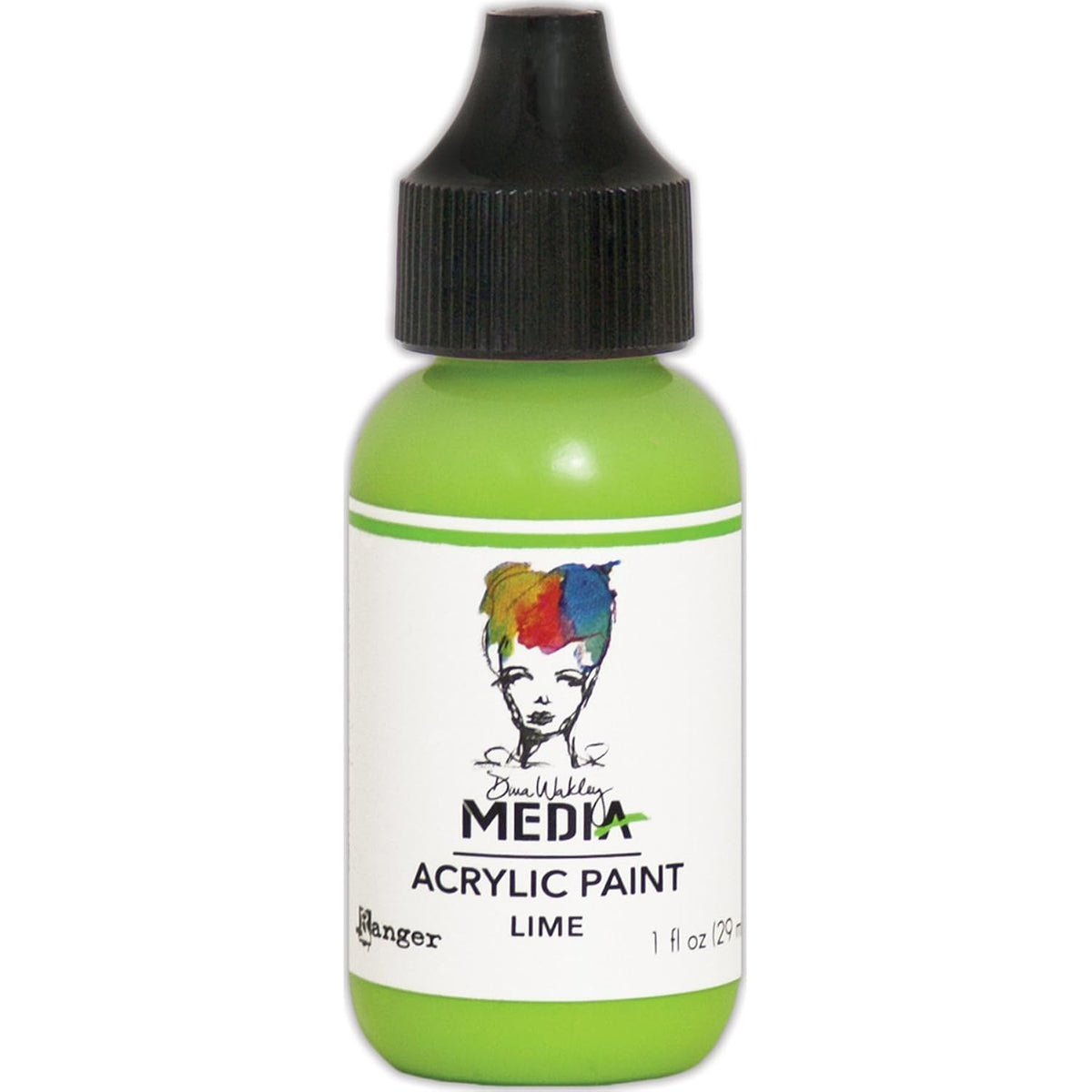Ranger MDQ54030 MDQ54030 Dina Wakley Media Heavy Body Acrylic Paint 1ozLime,Lime
