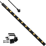 10 Outlet Power Strip 1000J Surge Protector 6FT Cord Flat Plug Heavy Duty