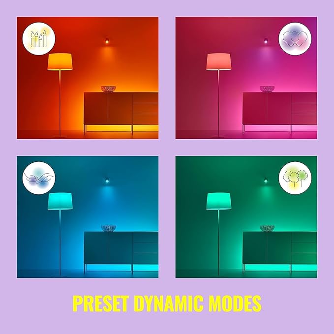 PAR38 Smart LED Bulbs 6 Pack 120W Equivalent Color Changing WiFi Outdoor Indoor E26 Alexa Google Siri