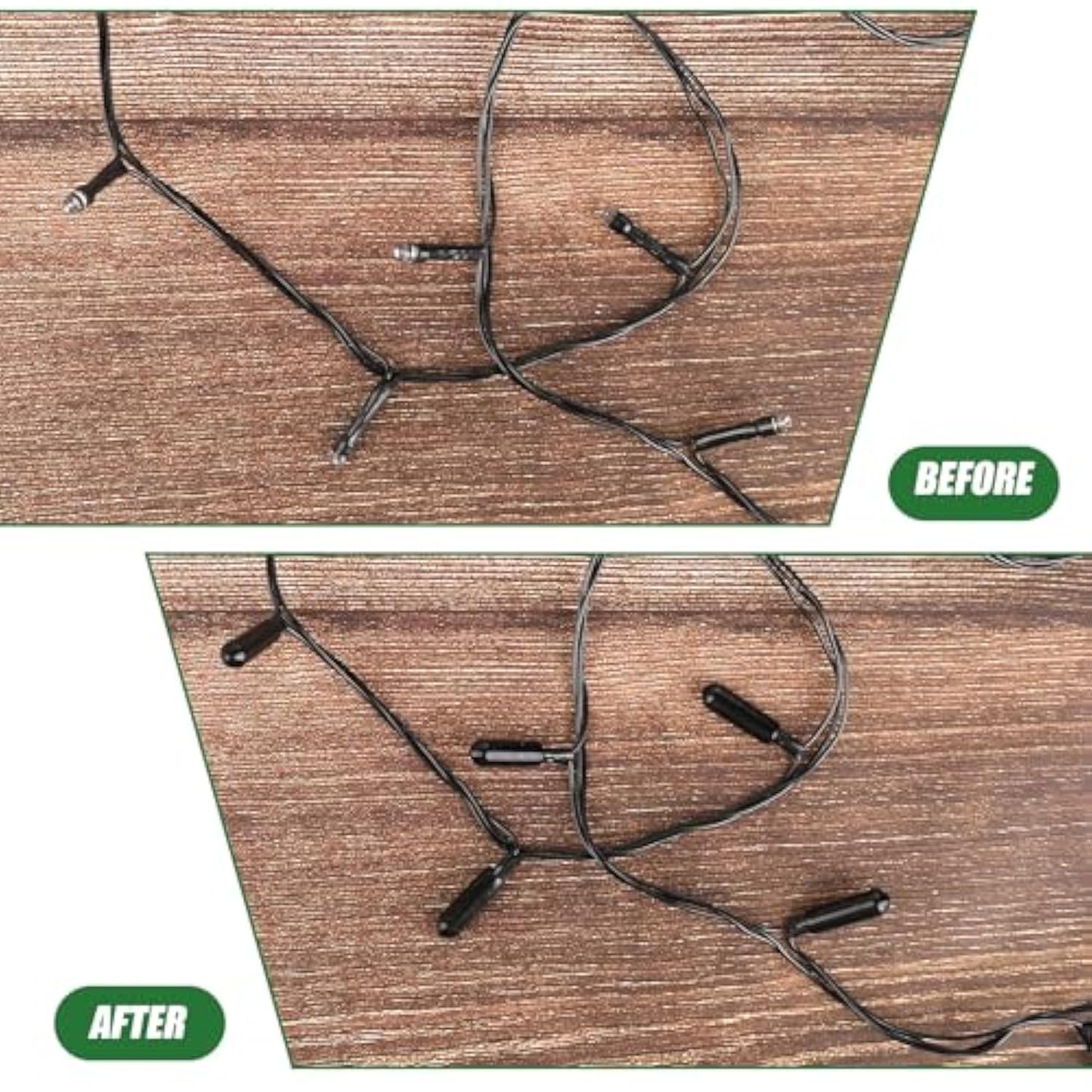 200Pcs No Glow Caps For String Lights, Christmas Light Covers Suitable For 0.2 Inch Diameter Led Tubes Lights Glow Cap L