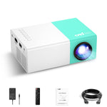 Mini Projector, Portable LED, Kids Gift, Type-C/HDMI/USB, w/ Remote