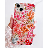 For Iphone 15 Plus/14 Plus Case 6.7 Inch,Cute Flower Design For Women,Shell Pattern Soft Bumper Lightweight Fit Shockproof Phone Cover,Pink Floral
