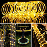 Solar Rope Lights Outdoor String Lights, 16.5 Ft 50 Led Tube Light Waterproof Copper Wire Fairy Lights For Garden Fence