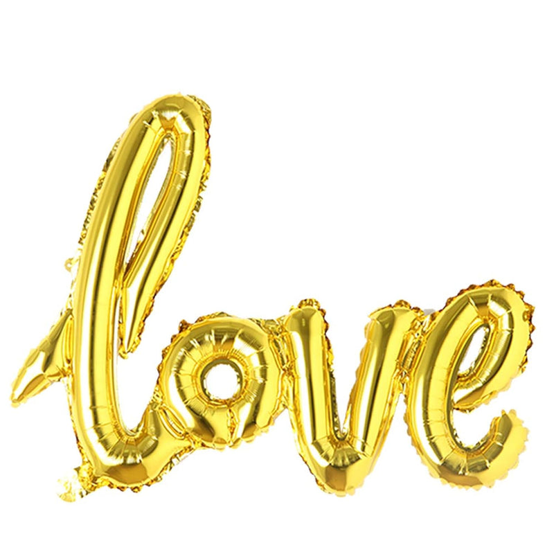 Giant Multicolor Love Letter Foil Balloons Champagne Love Balloon, Wed