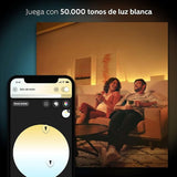 Philips Hue White Ambiance Smart Bulb Starter Kit 4 A19 Bulbs and Hub
