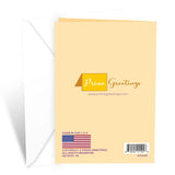 Daughter Valentine'S Day Card, Made In America, Eco-Friendly, Thick Card Stock With Premium Envelope 5In X 7.75In, Packaged In Protective Mailer (Flowers)