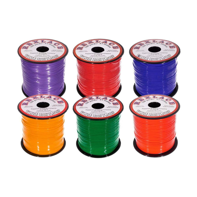 Rexlace Multicolor Bundle Packs – 100 Yards Of Each Color (Primary)