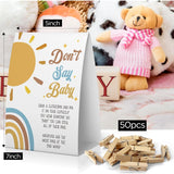 Don'T Say Baby Baby Shower Game, Here Comes The Son Baby Shower Decoration, Boho Sunshine Don'T Say Baby Sign, Fun Baby Shower Games, Clothespins For Baby Shower-Dsba26