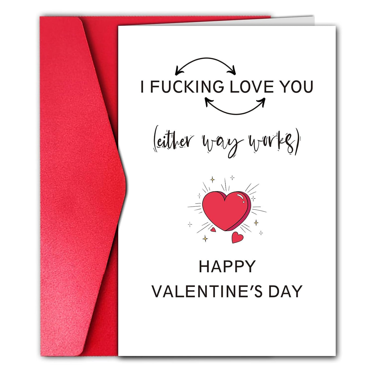 Dirty Valentines Day Card For Wife Or Girlfriend, Naughty Valentine’S Day Card For Her, I Love You Card