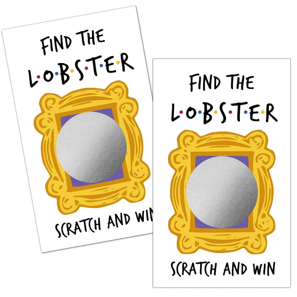50 Pack Find The Lobster Bridal Shower Scratch Off Game Cards For Country Wedding, Bridal Shower, Bachelorette Party Game, Wedding Shower Ideas, Baby Showe