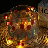Watermelon Decor String Lights,20 Led Watermelon Copper String Lights,Battery Operated Fairy Lights For Christmas Party