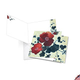 - 12 Beautiful Blank Note Cards Bulk (4 X 5.12 Inch) (2 Designs, 6 Each) - Heartfelt Blooms Mq4567Ocb-B6X2