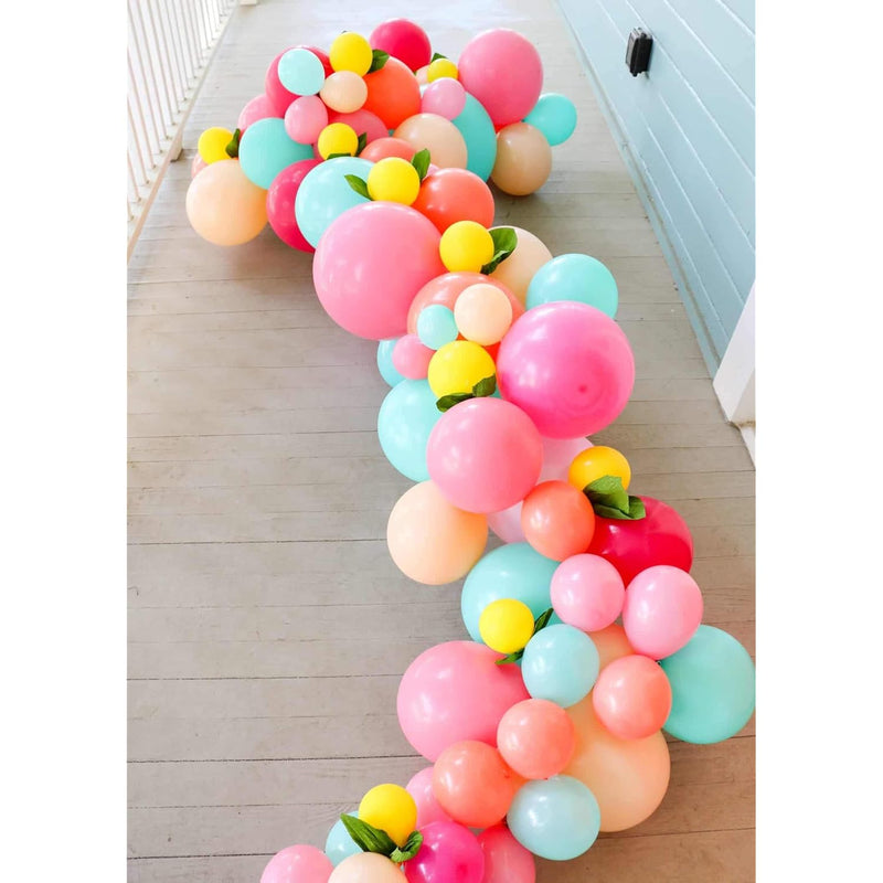 Balloon Garland Kit Pink Blue Peach Balloon Arch Tropical Flamingo Par