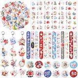 Alice In Wonderland Party Favors For Kids - 98Pcs Birthday Gift Set With Bracelets, Keychains, Tattoos, Stickers & Pins, Mad Hatter Tea Party Theme Supplies