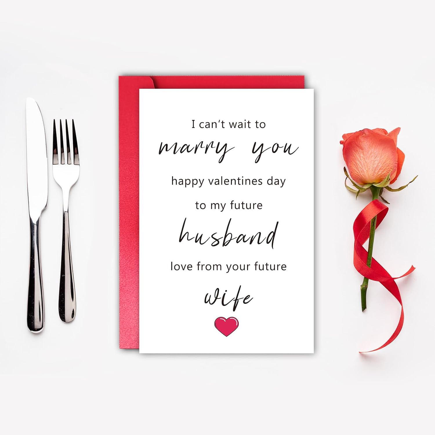Happy Valentines Day Card For Future Husband, Funny Fiance Valentines Day Card From Fiancee, Card For Fiance