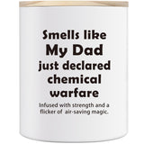 Gifts For Dad, 10Oz Funny Dad Gifts From Daughter Son, Birthday Gift For Father Daddy Bonus Stepdad New Father In Law Best Dads Gift Ever Present Sandalwood Scented Candle