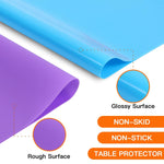 3 Pack Silicone Mats For Crafts, Premium Playdough Mat,A3 Size Silicone Sheet, Liquid, Resin Jewelry Casting Molds Mat,15.7 "X11.8" Nonstick & Nonslip Heat-Resistant Table Protector By
