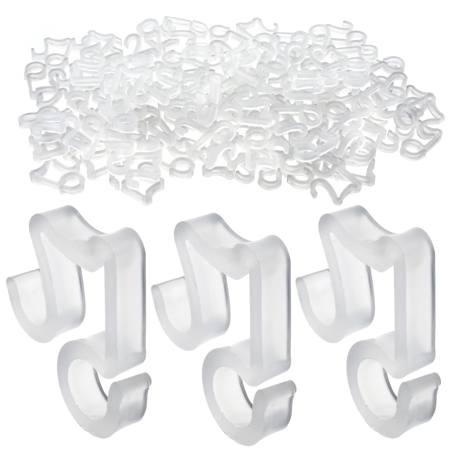100 Pcs Outdoor Light Clips Hooks For String Lights Gutter Clips For Hanging Christmas Village Accessories