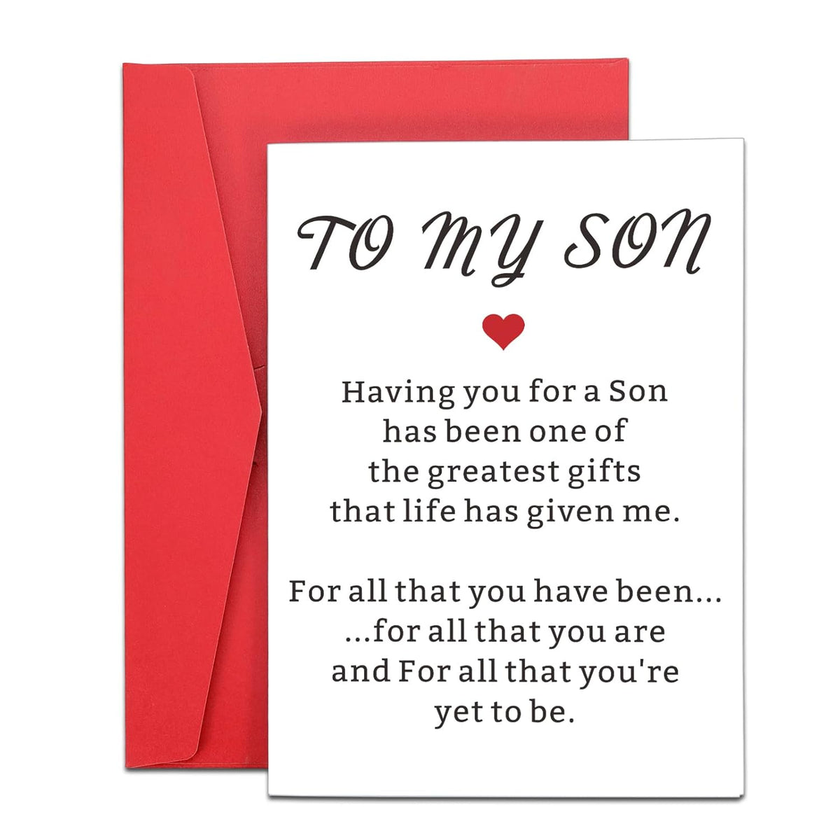 Valentines Day Cards For Son Gifts From Mom Dad Birthday Card Gift For Daughter Inspirational Card Gift For Boys Sweet 16 Gifts College Students Present For Boy Son Valentine'S Decoration