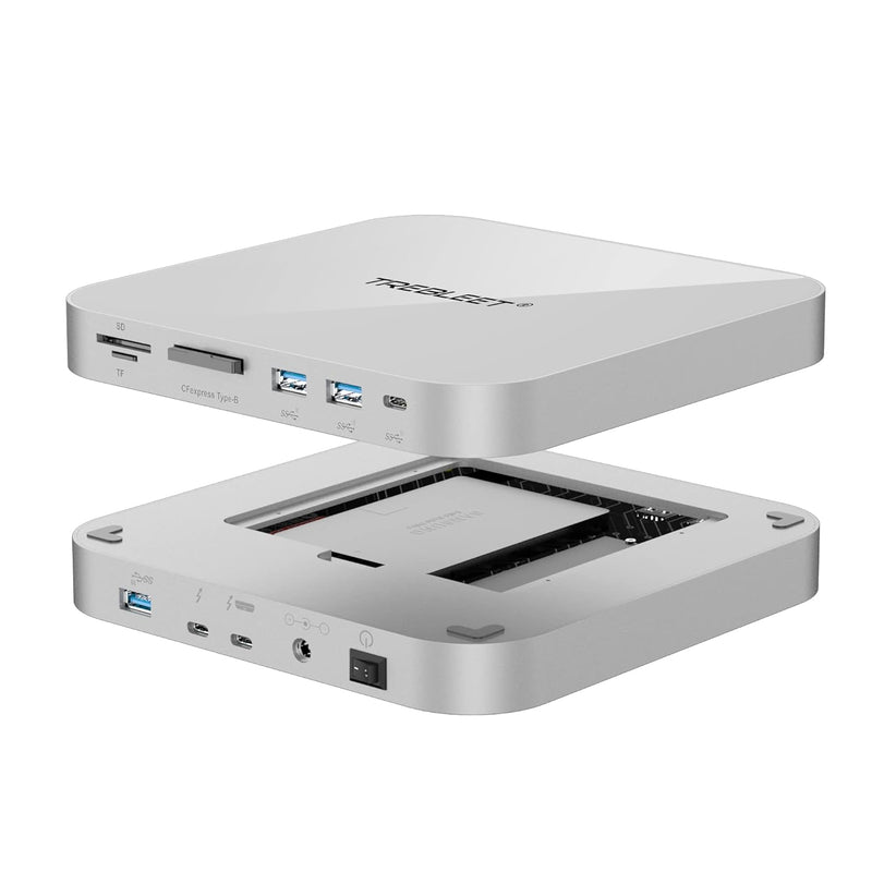 Super Thunderbolt 3 Dock For Mac Studio&Mac Mini M2, Dock Station With Nvme/Sa