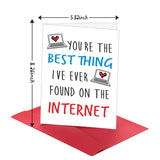 Valentines Day Card For Him Her, Anniversary Card To Husband Wife, Valentines Day Cards Gifts , Long Distances Relationship Gift For Boyfriend Girlfriend, Sweetest Day Card Cute Sentimental Gifts
