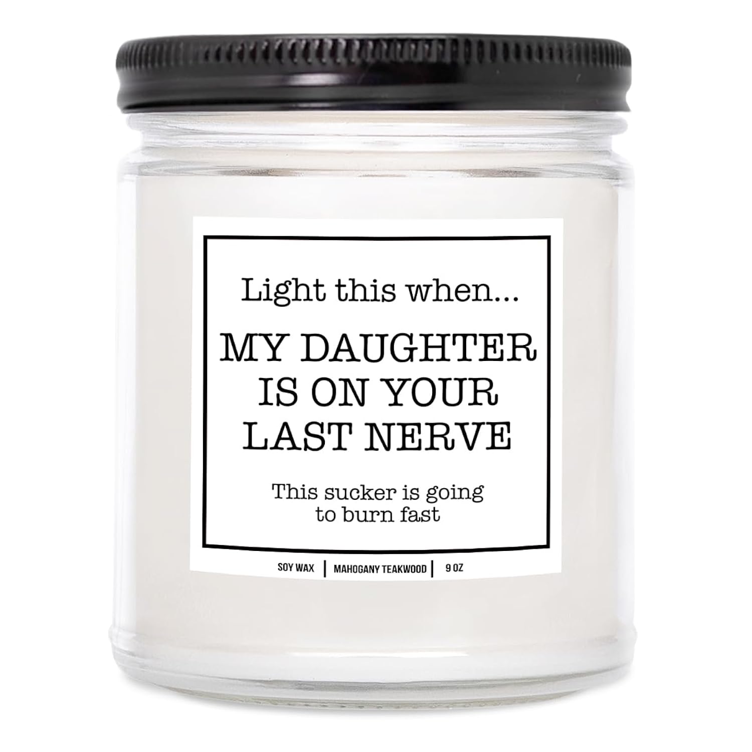 Last Nerve Candle Gift For Son In Law 9 Oz, Son In Law Gifts From Mother In Law - Birthday, Wedding & Father Day Mugs For Son In Law - Son In Law Gift Ideas (Mahogany Teakwood)