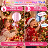 Christmas Tree Light Wand Remote - Voice Control Magic Wand Light Controller With Wireless Outlet Plug - Magical Christma Tree Lights Switch Wands For Kids, Xmas Gifts Outdoor Lighting Decoration