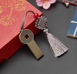 Auspicious Metal Usb Flash Drive With Chinese Style Bronze Retro Brass Coin Shaped Usb Drive Music Storage Pendrive (Bronze Ruyi 64Gb)